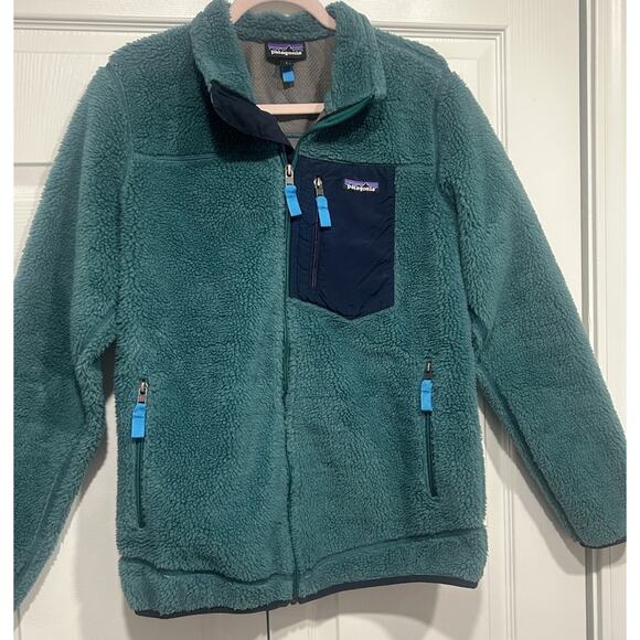 Patagonia Classic Retro-X Deep Pile Fleece Jacket Green Size L - Picture 9 of 16
